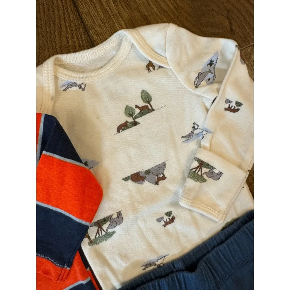 Carters‎ Baby Boy 3 Months Outfits Lot Sweat Pants L/S Bodysuits Shirts Clothes